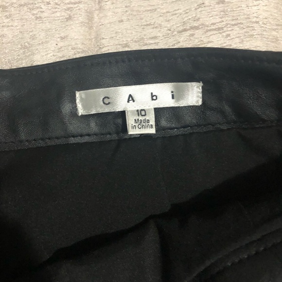 Gently used Cabi faux leather black skirt - Picture 5 of 5